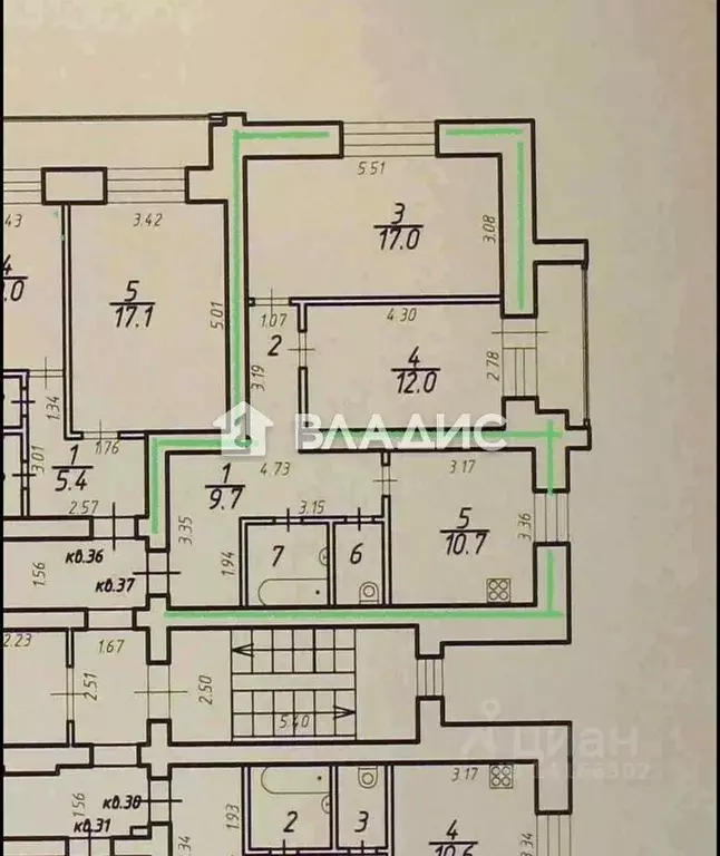 2-к кв. Белгородская область, Белгородский район, Дубовское с/пос, ... - Фото 2