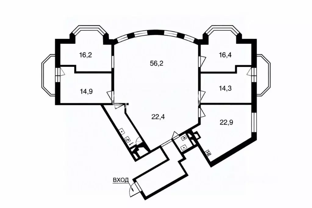 5-к кв. Москва ул. Чаянова, 24 (179.0 м) - Фото 2