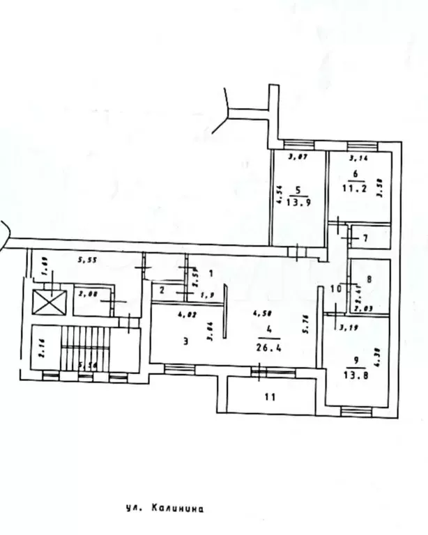 4-к. квартира, 97 м, 2/10 эт. - Фото 0