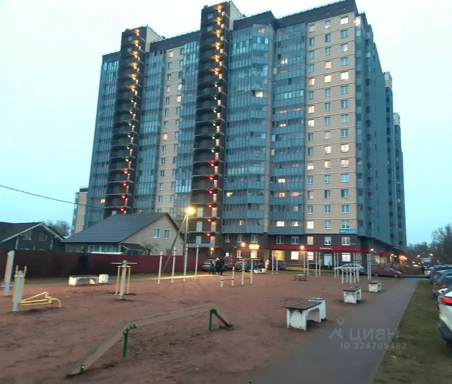 1-к кв. Ленинградская область, Кировск Набережная ул., 19 (34.0 м) - Фото 1