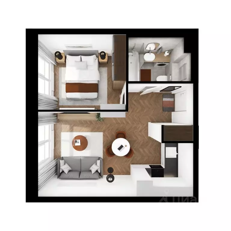 1-к кв. Московская область, Красногорск городской округ, пос. ... - Фото 2