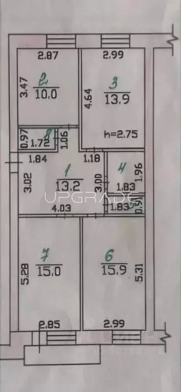 Комната Орловская область, Орел Ватная ул., 18 (37.3 м) - Фото 1