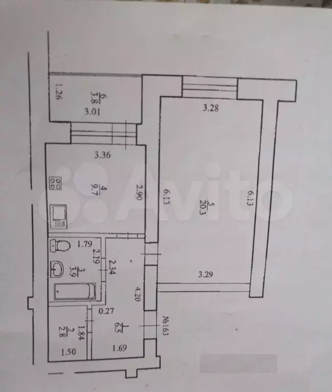 1-к. квартира, 43 м, 5/16 эт. - Фото 0