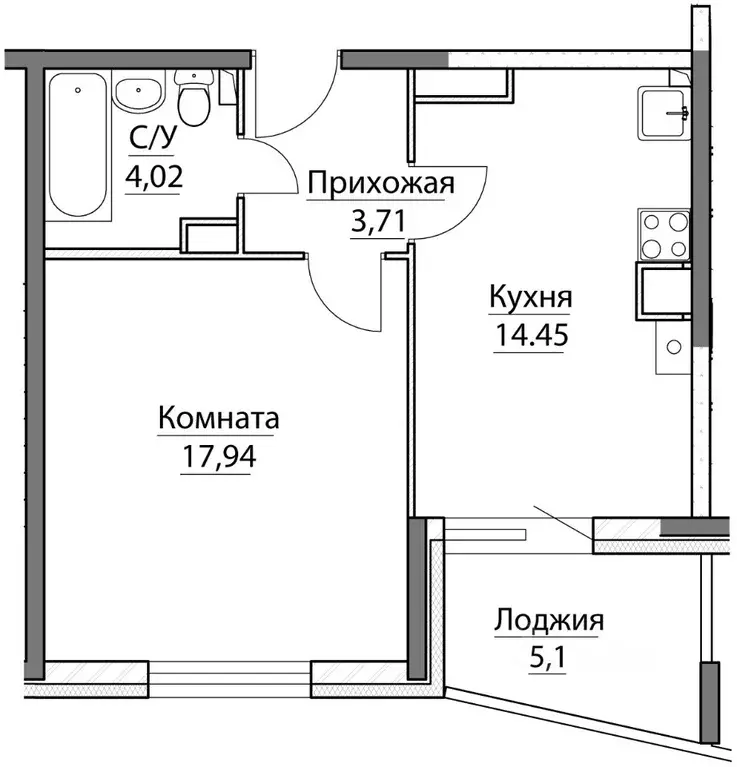 1-к кв. Ярославская область, Ярославский район, Заволжское с/пос, пос. ... - Фото 0