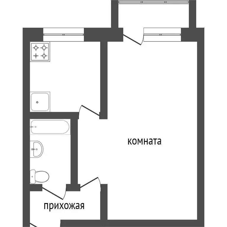 1-комнатная квартира: Улан-Удэ, Ключевская улица, 84 (31 м) - Фото 1