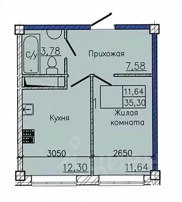 1-к кв. Ставропольский край, Пятигорск ул. Ермолова, 28А (35.3 м) - Фото 1