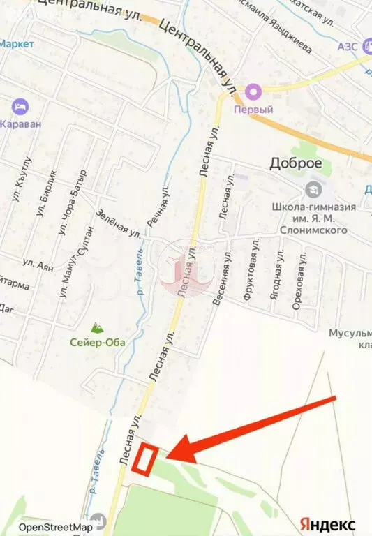 Участок в село Доброе, Лесная улица (12 м) - Фото 0