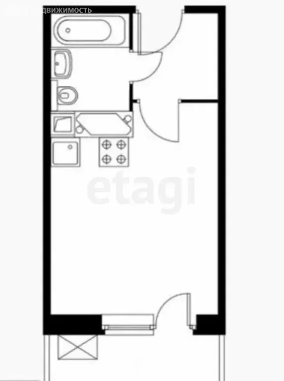 Квартира-студия: Оренбург, проспект Победы, 151/1 (21.15 м) - Фото 1