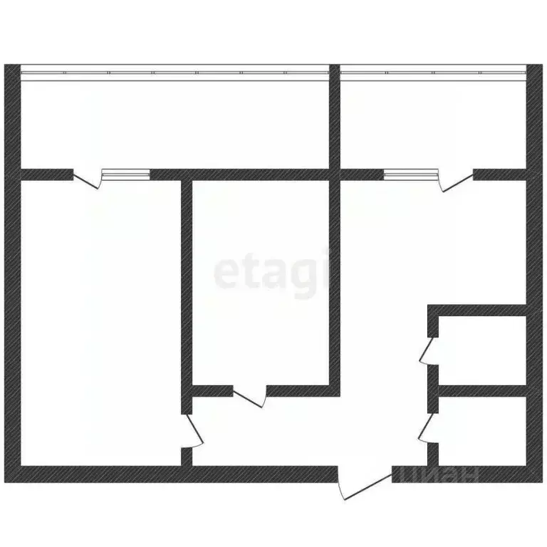 2-к кв. Приморский край, Владивосток ул. Адмирала Смирнова, 16 (53.5 ... - Фото 1