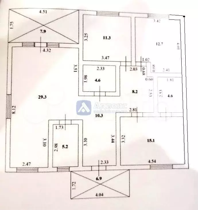 Коттедж 107,6 м на участке 6,2 сот. - Фото 1