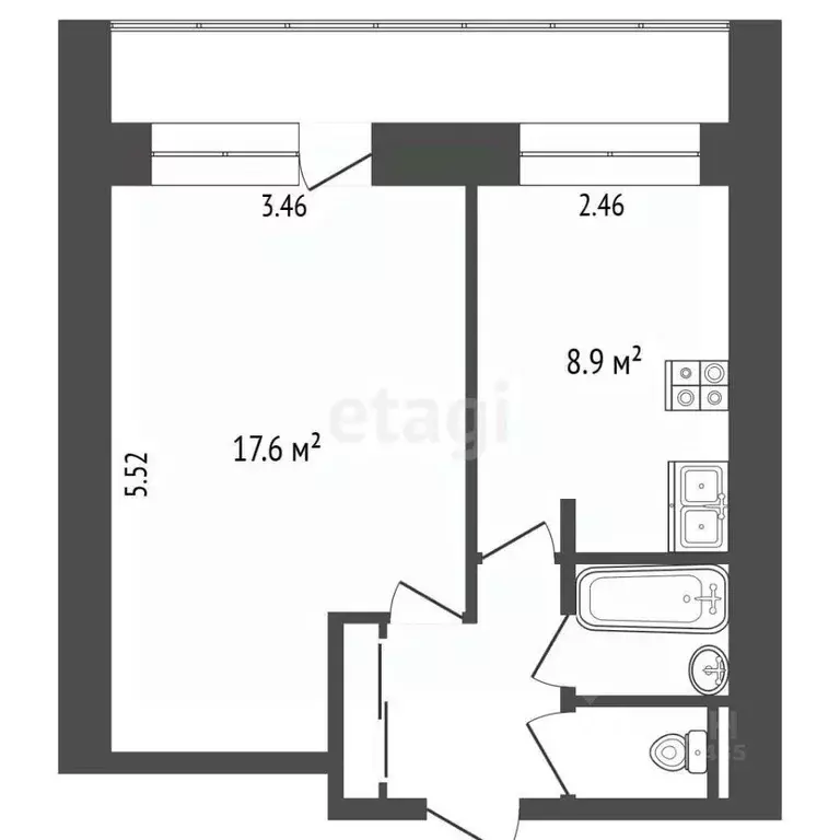 1-к кв. Москва Чонгарский бул., 16К1 (35.0 м) - Фото 1