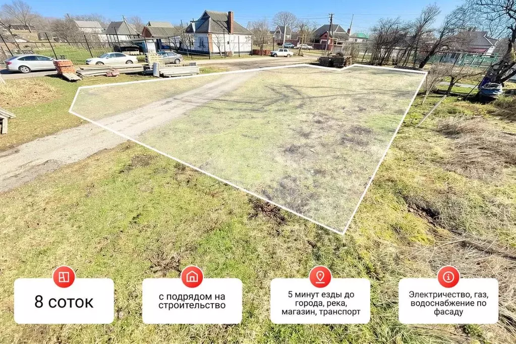 Участок в Краснодарский край, Славянский район, Прикубанское с/пос, ... - Фото 2