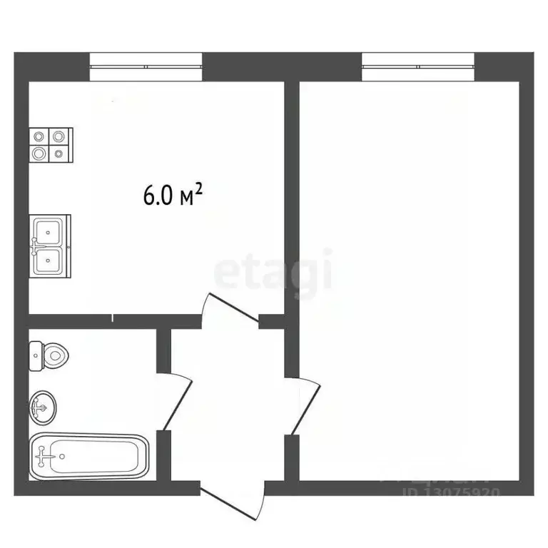 1-к кв. Ярославская область, Ярославль ул. Серго Орджоникидзе, 29 ... - Фото 1