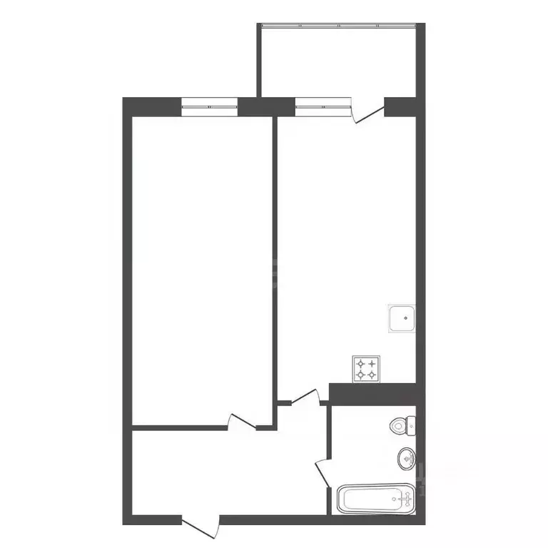 1-к кв. Красноярский край, Красноярск городской округ, пос. Солонцы ... - Фото 2