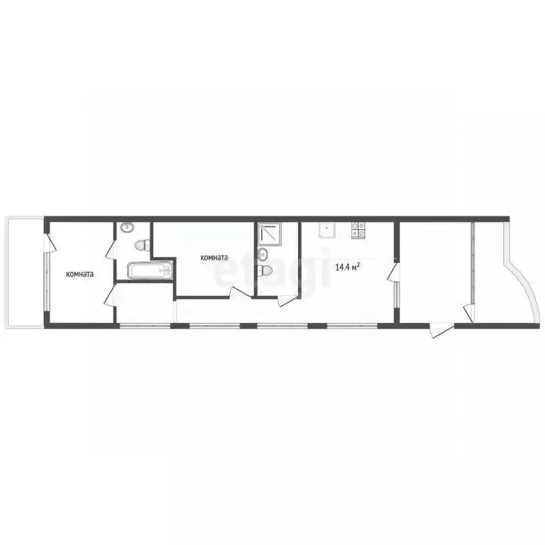 2-к кв. Крым, Ялта ул. Загородная, 17В (102.0 м) - Фото 2