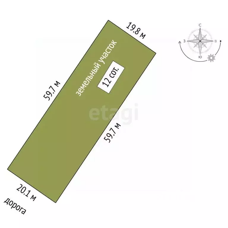 Участок в Крым, Симферопольский район, с. Урожайное ул. Таврическая ... - Фото 2