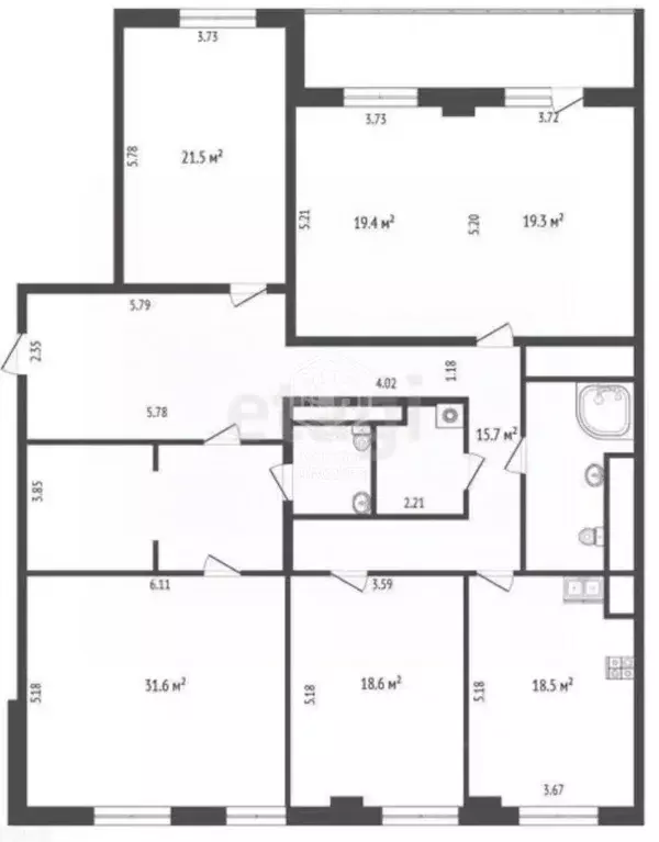 4-к кв. Москва Мичуринский просп., 29 (199.0 м) - Фото 2