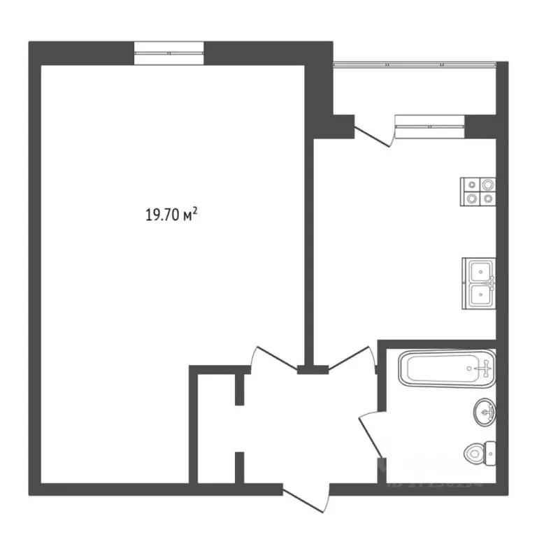 1-к кв. Тюменская область, Тюмень Мелиораторов мкр, ул. Мелиораторов, ... - Фото 1