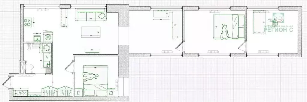 3-к кв. Архангельская область, Архангельск ул. Розы Люксембург, 5к1 ... - Фото 1