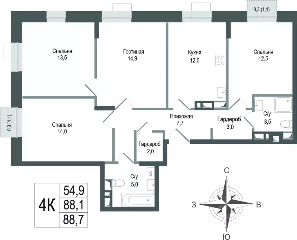 4-к кв. Московская область, Королев Первомайский мкр, Старые Горки дп, ... - Фото 1