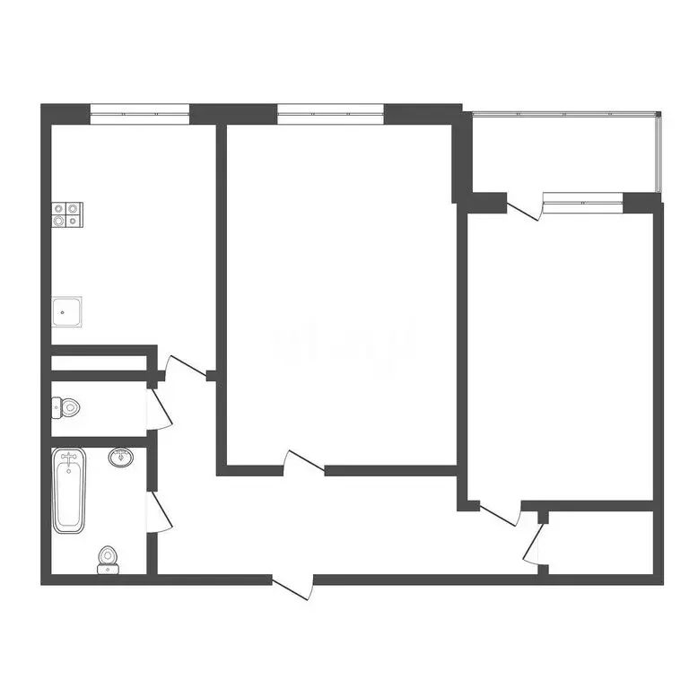 2-комнатная квартира: Тула, улица Братьев Жабровых, 8 (53.5 м) - Фото 1