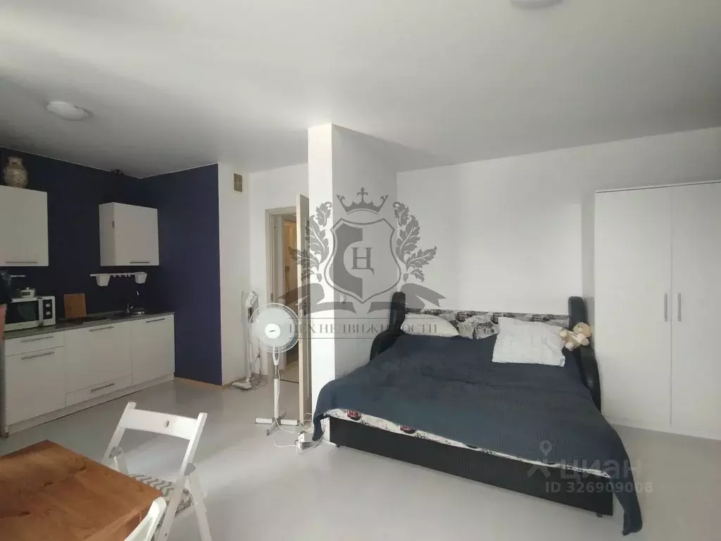 Студия Санкт-Петербург ул. Вадима Шефнера, 10к2 (27.0 м) - Фото 1