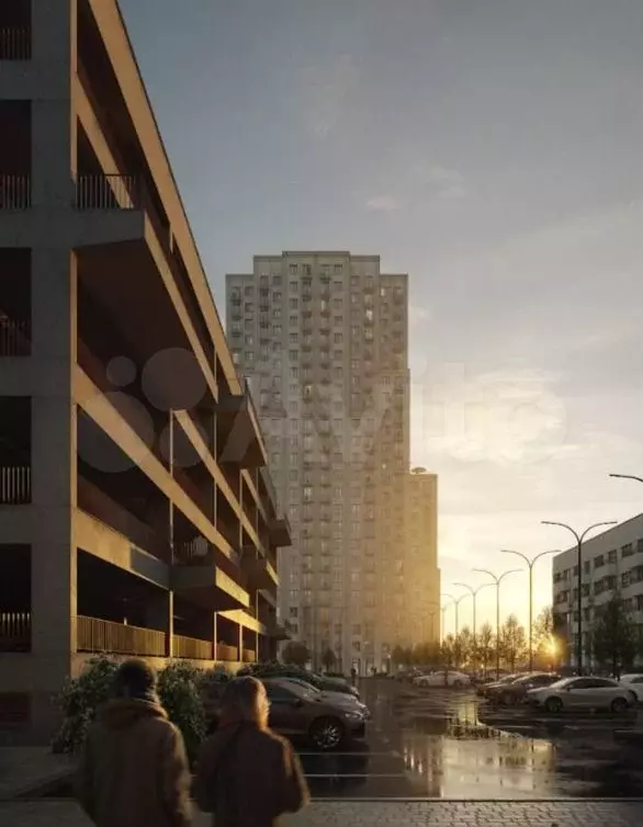 1-к. квартира, 38,8 м, 2/17 эт. - Фото 1