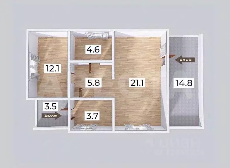 Коттедж в Омская область, Омский район, с. Красноярка ул. 4-я Луговая ... - Фото 2