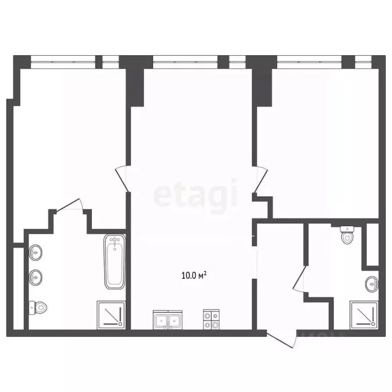 3-к кв. Москва Мичуринский просп., 56 (79.0 м) - Фото 2