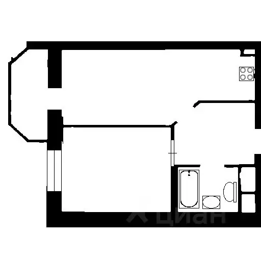 1-к кв. Санкт-Петербург пос. Шушары, пер. Вилеровский, 6 (38.0 м) - Фото 2