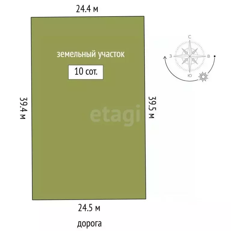 Участок в Тюменская область, Нижнетавдинский район, Строитель ТСН  ... - Фото 1