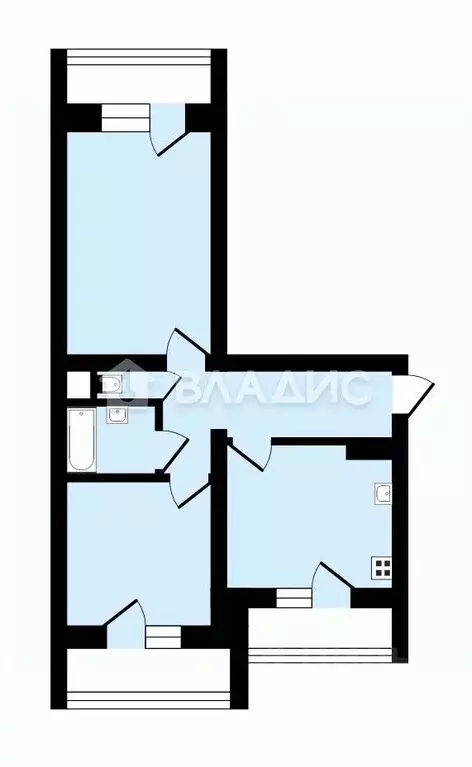 2-к кв. Ивановская область, Иваново ул. Куконковых, 152 (67.5 м) - Фото 2