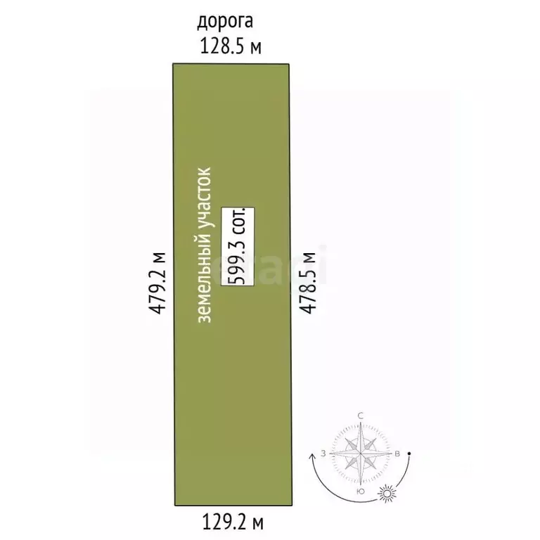 Участок в Крым, Красногвардейский район, с. Пятихатка  (599.26 сот.) - Фото 2