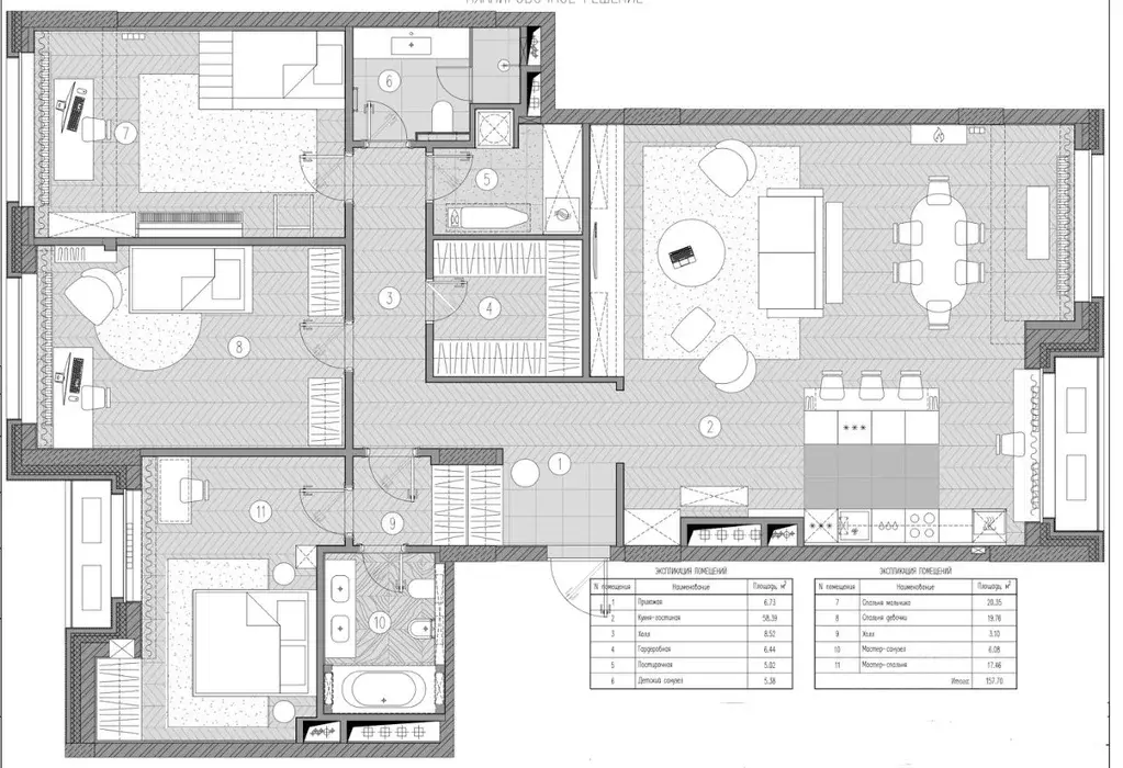 3-к кв. Москва ул. Сергея Макеева, 9к1 (157.0 м) - Фото 2