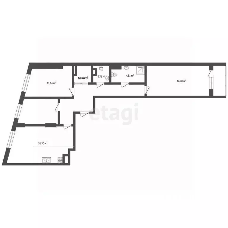 2-к кв. Ростовская область, Ростов-на-Дону Береговая ул., 73с1 (90.5 ... - Фото 0