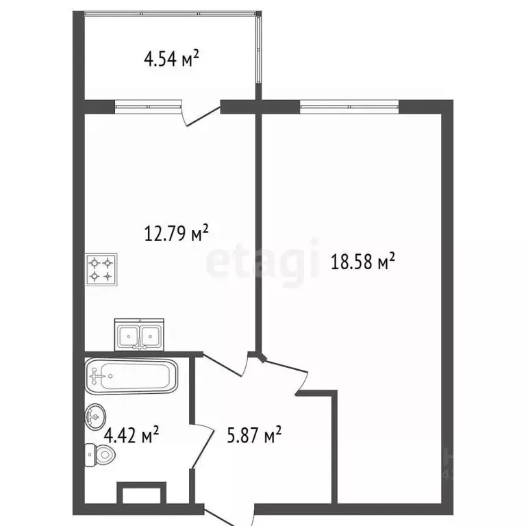 2-к кв. Санкт-Петербург, Санкт-Петербург, Сестрорецк ул. ... - Фото 2