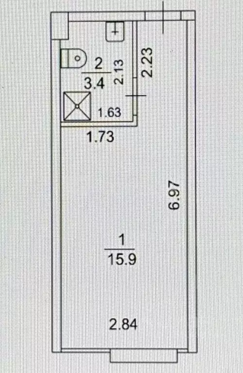 Студия Алтайский край, Барнаул просп. Калинина, 15/1 (19.3 м) - Фото 1