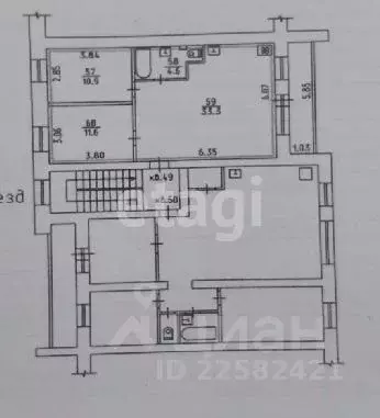 3-к кв. Удмуртия, Можга Можгинский район, Садовая ул., 5 (60.4 м) - Фото 2