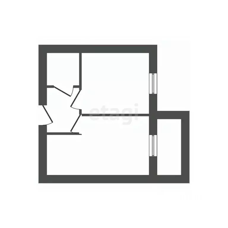 1-к кв. Владимирская область, Ковров Социалистическая ул., 25 (33.4 м) - Фото 2