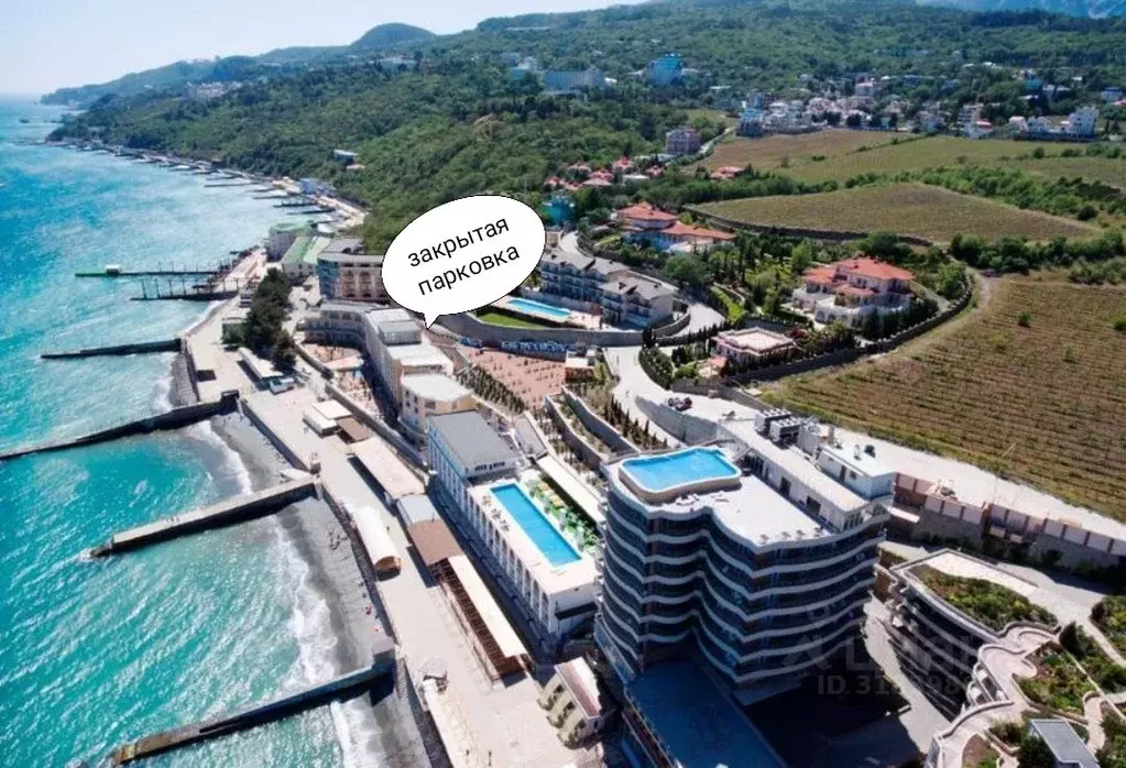 Гараж в Крым, Ялта муниципальный округ, Ливадия пгт ул. Виноградная, ... - Фото 1