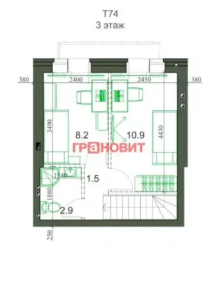 Таунхаус в Новосибирская область, Новосибирский район, Мичуринский ... - Фото 1
