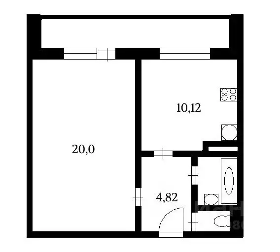 1-к кв. Санкт-Петербург Вербная ул., 20/2 (40.0 м) - Фото 2