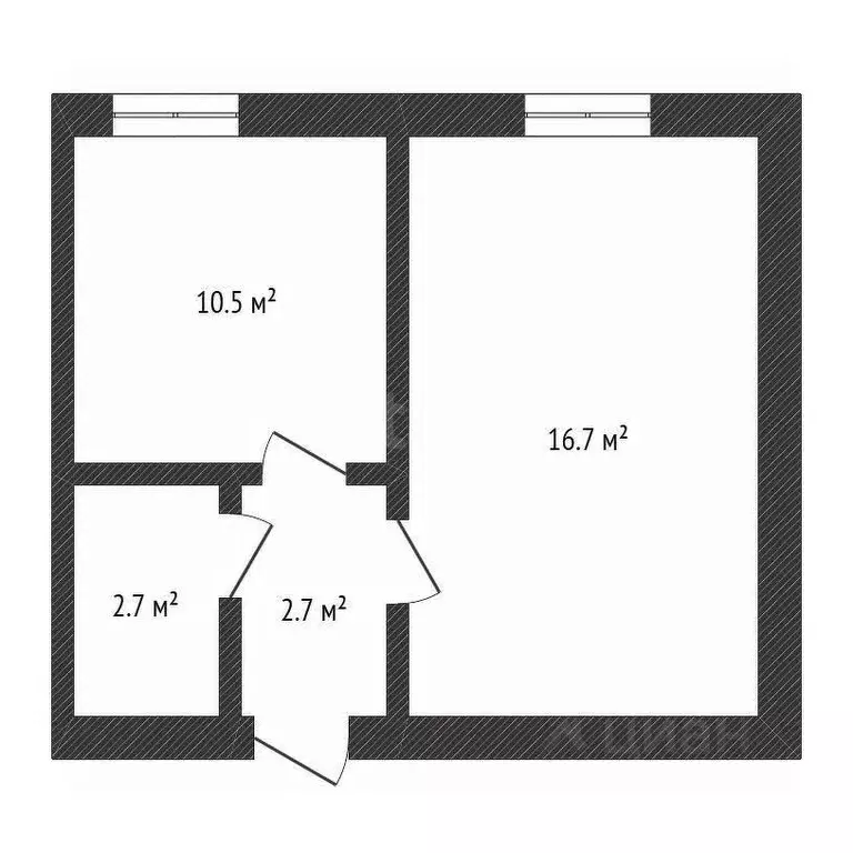 1-к кв. Нижегородская область, Нижний Новгород ул. Зайцева, 2 (34.2 м) - Фото 1