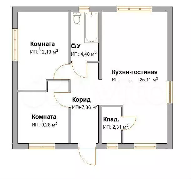 Дом 60 м на участке 7 сот. - Фото 0