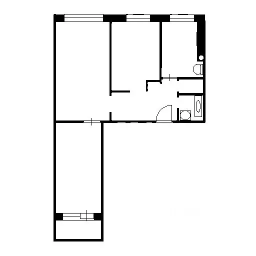 3-к кв. Башкортостан, Уфа Магистральная ул., 27 (60.7 м) - Фото 2