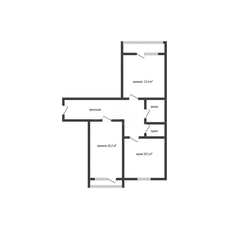 2-комнатная квартира: Краснодар, Кореновская улица, 61 (59.3 м) - Фото 1