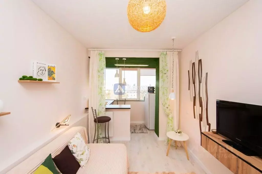 1-к кв. Тюменская область, Тюмень Харьковская ул., 69а (15.0 м) - Фото 1