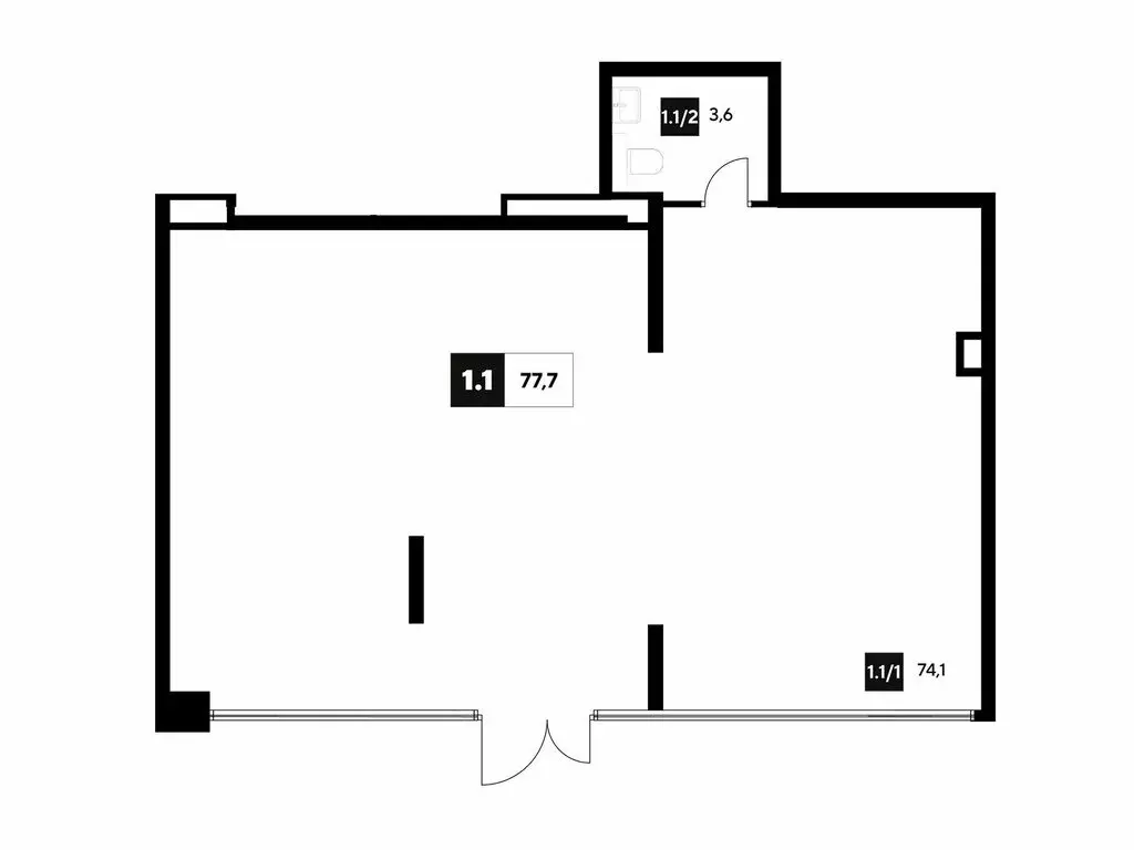 Офис (77.7 м) - Фото 1