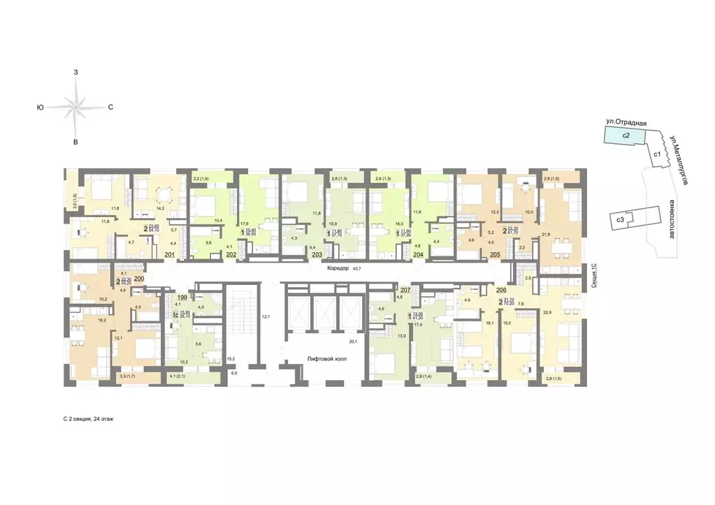1-к кв. Свердловская область, Екатеринбург ул. Металлургов, 63/1 (37.7 ... - Фото 1