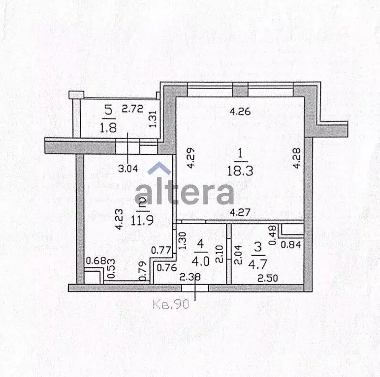 1-к кв. Татарстан, Казань ул. Сибгата Хакима, 41 (40.7 м) - Фото 2